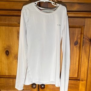C9 by Champion White Fitted Long Sleeve Wicked Power Core Spandex Shirt